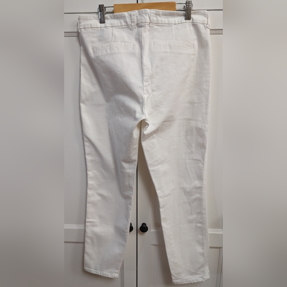 Ankle Dress Pants - White - Size 8 - Picture 2 of 3